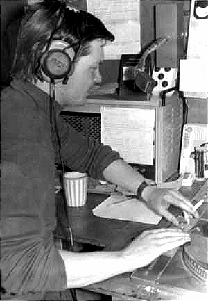 David Sinclair in Radio Essex Studio